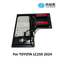YULIN Hochwertige MPP 25W Kabellose Ladematte für die Mittelkonsole des Toyota Land Cruiser Prado LC250 Zubehör Silikon-Innenausstattung