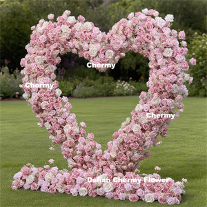 Dalian Chermy fiori <span class=keywords><strong>rosa</strong></span> Runner fiori fiori fiori artificiali Runner <span class=keywords><strong>rosa</strong></span> per la decorazione di nozze - Product Image 5