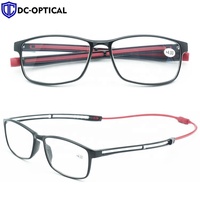 DCOPTICAL mode hommes lunettes de lecture unisexe carrées presbytes lunettes de lecture magnétiques réglables avec silicone
