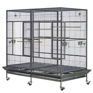 Gabbia per Uccelli Moderna ed Ecologica Extra Large in Ferro per Fagiani Dorati e Pappagalli, Chiusura con Bottone a Scatto, <span class=keywords><strong>Prezzo</strong></span> Economico - Product Image 2