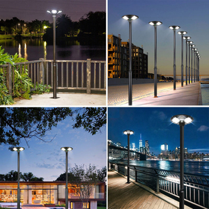 Luce solare integrata per esterno ad alto Watt sensore intelligente impermeabile integrato UFO luce solare per il giardino - Product Image 6