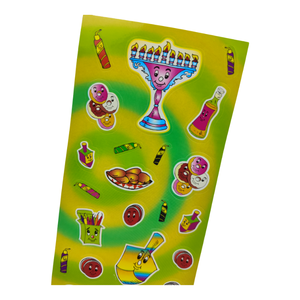 Imperméable à l'eau brillant vinyle pvc enfants jouer autocollant kawaii esthétique baiser coupe feuille adolescents enfants filles cadeau promotionnel mignon autocollant - Product Image 6