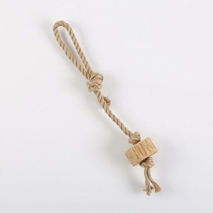 Juguete Masticable de Cuerda de Algodón y Madera para Perros, Duradero, para Aliviar el Aburrimiento y la Dentición, Juguetes Interactivos - Product Image 5