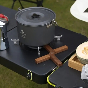 Tables pliantes de cuisine de camp en plein air portables avec cuisinière à <span class=keywords><strong>gaz</strong></span> <span class=keywords><strong>camion</strong></span> remorque cuisine mobile - Product Image 3