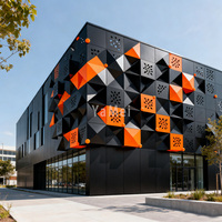 Mur rideau moderne en alliage d'aluminium exquis pour centre commercial, villa, hôtel – Anti-corrosion, design écologique, options personnalisables, garantie 5 ans