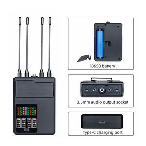 Micrófono inalámbrico de karaoke M70 UHF DSP con función antihuilos y sonido original para cantar en fiestas - Product Image 3