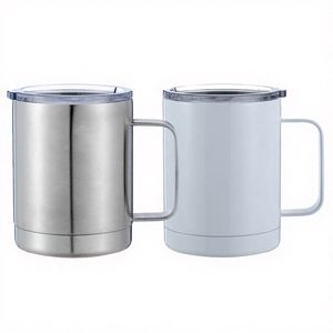 Taza de Acero Inoxidable de 14 oz con Logotipo Personalizado Impreso y Asa Sublimada con Spray Plástico - Product Image 2