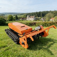 Machine de débroussaillage et de tonte automatisée pour terrains en pente, avec broyeur à fléaux, télécommandée, intelligente, sur chenilles, 1000 mm