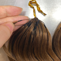 Extensions de cheveux au crochet pré-bouclées en plumes, blondes ondulées naturelles de luxe, cheveux Remy vietnamiens, vente en gros d'usine