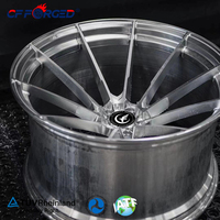 Jantes en alliage forgées concaves légères CF Custom Brushed New 25mm, 17-24 pouces, 4x100 5x100