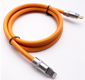 Thêm cuộc sống lâu dài Silicone cáp cao cấp dây nịt Lightening để TYPE-C PD tốc độ cao sạc cáp hỗ trợ Charing xe chơi - Product Image 4