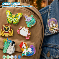 Épinglette personnalisée créative en émail, alliage de zinc, motifs de dessins animés variés, badge métallique, motif personnalisé pour souvenir, cadeau promotionnel