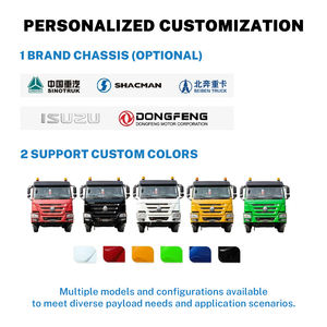 Camion benne pliable Sinotruk 6x4 pour chantier et exploitation minière avec grue - Product Image 4