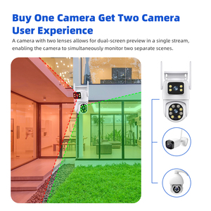 Camera An Ninh Gia Đình Ngoài Trời 2K + 2K QHD 10400mAh 5W năng lượng mặt trời tự động theo dõi PIR phát hiện chuyển động tầm nhìn ban đêm CMOS - Product Image 3