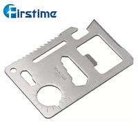 Firstime couteau 11 en 1 pour Camping en plein air survie chasse couteau à carte de crédit SOS couteau de poche outils