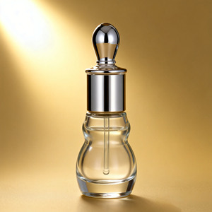 Botella de <span class=keywords><strong>vidrio</strong></span> de 12 ml para aceite esencial Attar, estilo árabe de Dubái, antigua, única, vacía, <span class=keywords><strong>con</strong></span> gotero y caja de embalaje negra. - Product Image 3