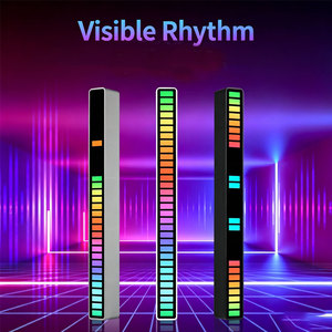 Lámpara de escritorio RGB con control por voz, sincronización rítmica, ambiente musical colorido y luz LED creativa con sensor - Product Image 2