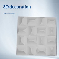 Autocollant mural décoratif en PVC 3D résistant à l'humidité pour la réception d'hôtel