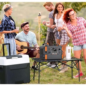 Top bán sang trọng 1200W 1.2KW xách tay năng lượng mặt trời Máy phát điện AC/<span class=keywords><strong>panel</strong></span> năng lượng mặt trời có thể sạc lại Trạm điện cho cắm trại ngoài trời EV sạc - Product Image 6