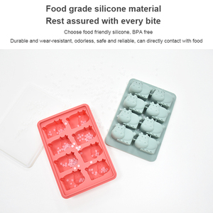 New Arrival 3D <b>Mini</b> Highland Cow Chocolate Mold BPA Free Handmade Heat Resistant Quick Demoulding Flexible Tool For Cake Baking - Product Image 4