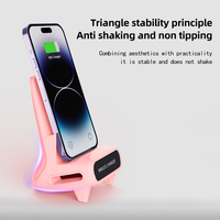Station de charge sans fil magnétique 15W avec support USB et support de téléphone/tablette pour bureau - Multifonctionnelle