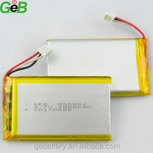 Rechargeable lithium-ion polymer battery 805082 <span class=keywords><strong>3</strong></span>,7 V 4000 mAh for mobile phone - Product Image 3