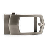 Hebilla de cinturón automática de metal hueco cepillado sin imán, ¡gran oferta!