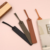 Signets en cuir PU multicolores, clips de livre cousus, marque-pages de lecture, planificateur de carnet, signets promotionnels