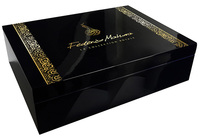Boîte de rangement de parfum de luxe multifonctionnelle faite à la main avec finition brillante, emballage en bois personnalisé (MDF/Bois grainé)
