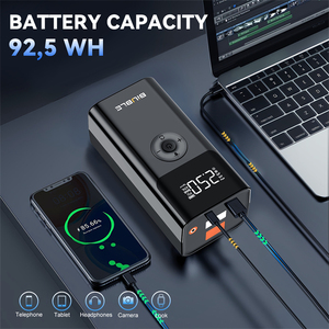 Bộ khởi động bình ắc quy di động công suất cao với pin Lithium cho ô tô, xe tải, xe máy, tích hợp đèn LED - Product Image 3