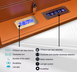 Coffre-fort de luxe pour montres avec verrouillage numérique par empreinte digitale, en verre anti-explosion, hauteur 42 cm - Product Image 5