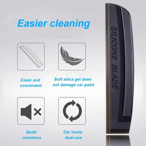 Wholesale Car Wrap Tool Soft <b>Silicone</b> Squeegee Non Scratch Noiseless <b>Window</b> Water Drying - Product Image 2