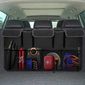 Factory Backseat Hanging Car Organizer With 8 Large <b>Storage</b> Bag for Suv Trunk Space Saving Expert Custom Logo - Product Image 1