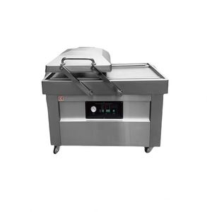 เครื่องซีลสูญญากาศแบบสองห้องอัตโนมัติเต็มรูปแบบ ทำจากสแตนเลส 304 สำหรับซีลแบบร่องลึก บรรจุภัณฑ์อาหารทะเล เนื้อสัตว์ ผลไม้ สินค้าอื่นๆ  แบบซองฟอยล์และไม้ - Product Image 3