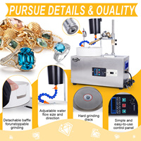 6 pouces/150mm bijoux diamant perle rectifieuse plate meuleuse d'angle lapidaire 180W 3000 tr/min pierre gemme meulage Machine à facettes