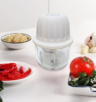 Usb Mini Draagbare Draadloze Knoflook Chopper Fruit Groente Gereedschap Ui Voedsel Elektrische Groente Snijder