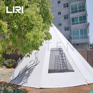 <span class=keywords><strong>Petite</strong></span> <span class=keywords><strong>tente</strong></span> <span class=keywords><strong>tipi</strong></span> de camping en plein air blanche pour adultes - Product Image 5