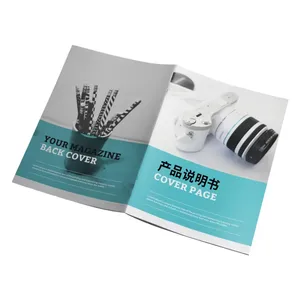 Preiswerter individueller Großdruck A4-Papier Katalog-Broschüre Heft Anleitungsanleitung Druck