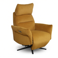 Fauteuil inclinable électrique pivotant en tissu velours, canapé simple avec appui-tête pour salon, chambre à coucher, meubles de maison