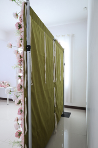 Décoration murale <span class=keywords><strong>florale</strong></span> de mariage, <span class=keywords><strong>mur</strong></span> de fleurs roses, tapis mural enroulable, tissu en soie, fond de scène en fleurs de rose - Product Image 4