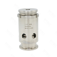 Mini Valve sanitaire à trois pinces en acier inoxydable, sortie d'air sous vide, soulagement de sécurité, Valve respiratoire