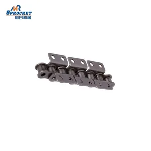 High Quality Supplier A series Short pitch Conveyor Roller Chain with K2 type attachment for industrial Machinery