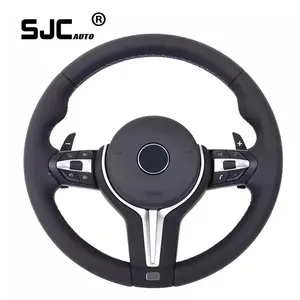 SJC Auto Fit For BMW M2 M3 M4 M5 F10 F15 F16 F18 F20 F22 F30 F32 F36 F40 F80 F90 M Performance Car Leather Steering Wheel
