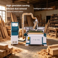 Routeur CNC à grande vitesse avec magazine d'outils ATC linéaire pour l'atelier de fabrication d'armoires de cuisine