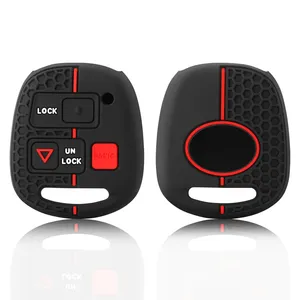 Housse de clé de voiture en silicone pour <span class=keywords><strong>TOYOTA</strong></span> <span class=keywords><strong>Avensis</strong></span> Camry Corolla RAV4 PRADO YARIS Tarago FJ Cruiser Land pour Lexus - Product Image 6