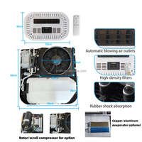 DEFU Nueva Unidad de Aire Acondicionado de 24V con Termostato Montado en el Techo para Camiones y Automóviles, Enfriador de Estacionamiento