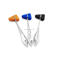 Marteau de médecin FUKANG, marteau de percussion triangulaire manuel, acier inoxydable, certifié CE, hôpital, clinique, diagnostic du genou