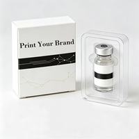 Boîte pliante personnalisée OEM avec plateau en plastique pour flacons en verre de 2 ml, 3 ml, 5 ml, 10 ml