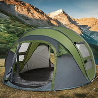 Tente de camping de luxe pliable à ouverture rapide en une seconde, grande tente multi-personnes à armature en acier pour toutes les saisons, modèle Wind Valley