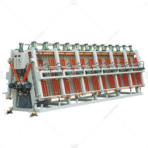 Machine de presse rotative hydraulique à faisceau de lamellé-collé fabrication de panneaux de jonction à doigts en bois